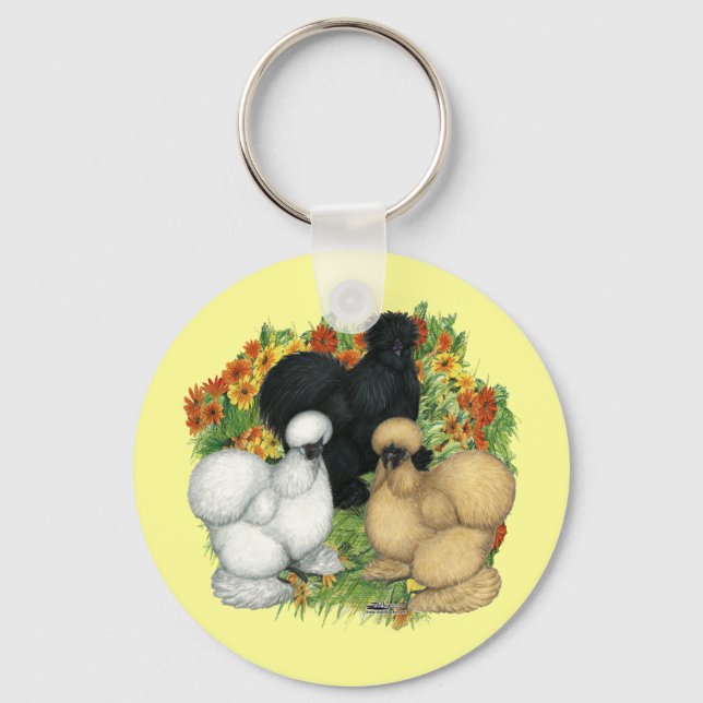 Flower Garden Silkies Keychain (Front)