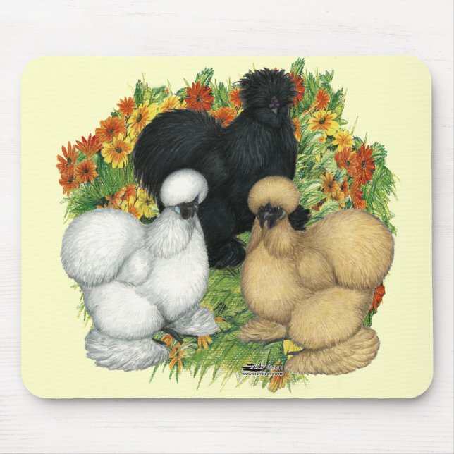 Flower Garden Silkies Mouse Pad (Front)