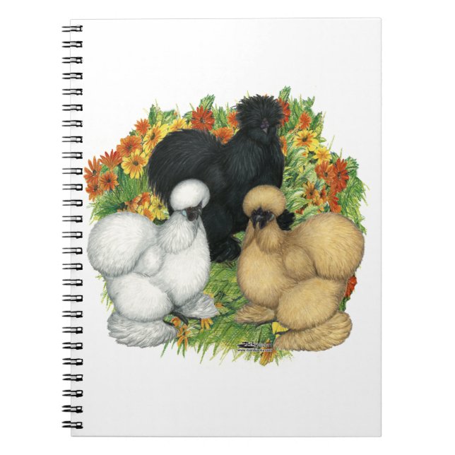 Flower Garden Silkies Notebook (Front)