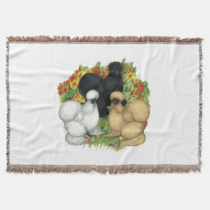 Flower Garden Silkies Throw Blanket
