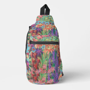 flower garden sling bag