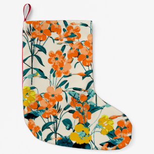 Flower Garden. Small Cute Florals and Branches Swe Christmas Stocking
