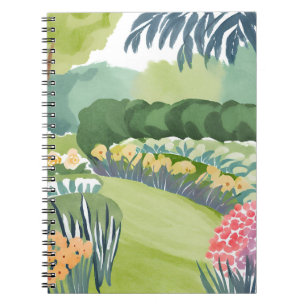 Flower Garden Stroll   Floral Nature Watercolor Notebook