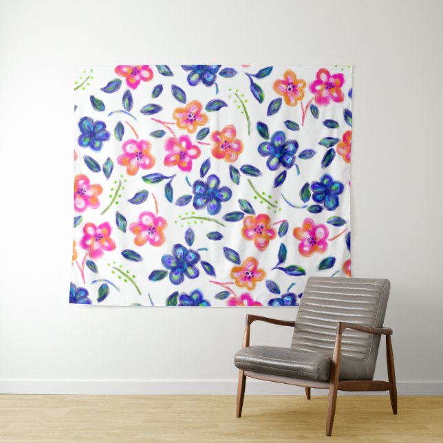 Flower Garden Tapestry (In Situ (Horizontal))