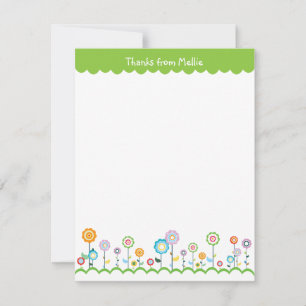 Flower Garden Thank You Card