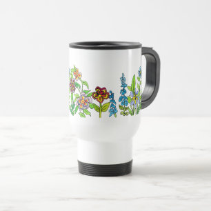 Flower Garden Travel Mug