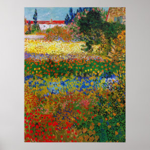 Flower Garden, Van Gogh Poster