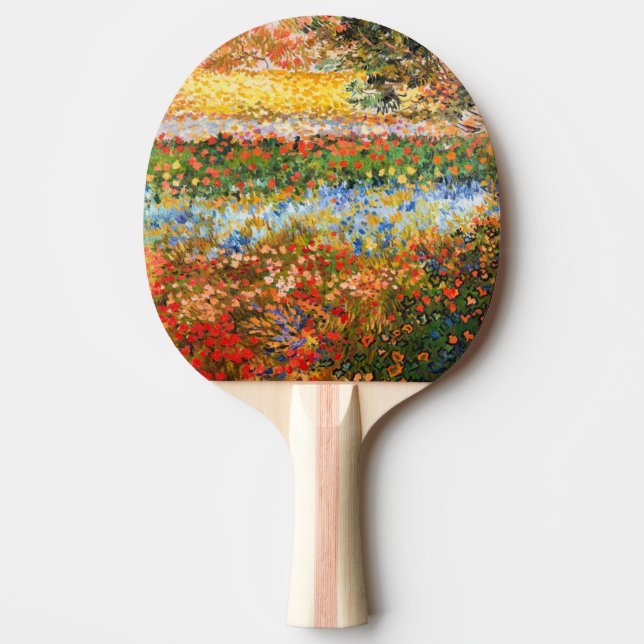 "Flower Garden" Vincent van Gogh. Ping Pong Paddle (Front)