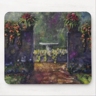 Flower garden wall mouse pad
