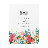 Flower Garden Wildflower Wedding Save the Date