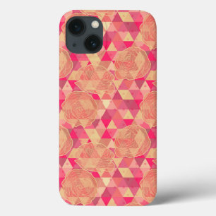 Flower geometrical pattern iPhone 13 case