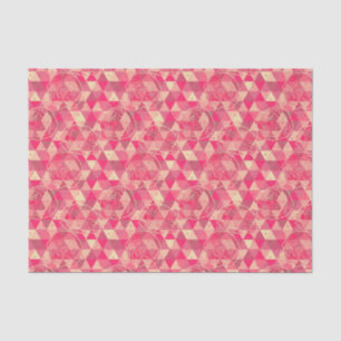 Flower geometrical pattern tissue paper