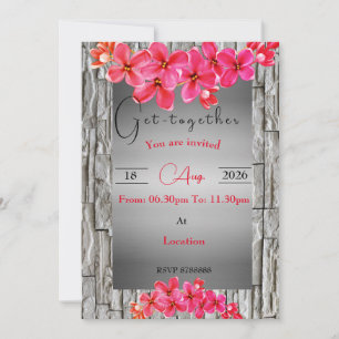 Flower getting together Invitation
