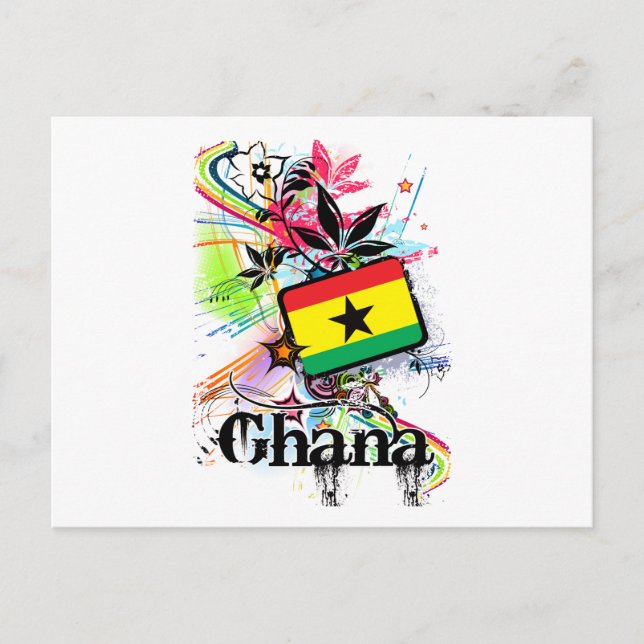 Flower Ghana Postcard (Front)