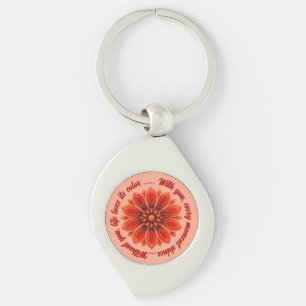 FLOWER GIFT MOM DAUGHTER SISTER TEACHER FRIEND KEYCHAIN