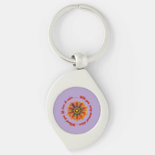 FLOWER GIFT MOM DAUGHTER SISTER TEACHER FRIEND KEYCHAIN