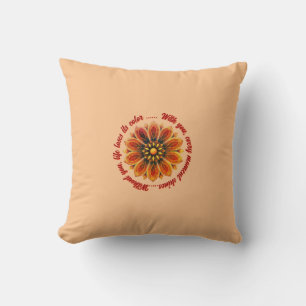 FLOWER GIFT MOM DAUGHTER SISTER TEACHER FRIEND THROW PILLOW