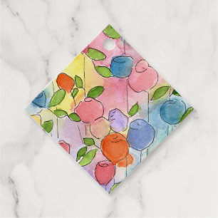 flower gift tags