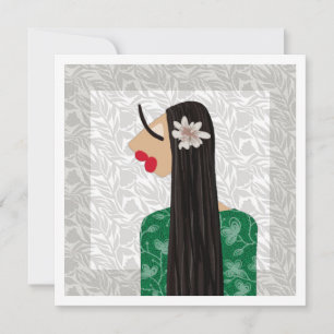 Flower Girl 1 Fashion Illustration Card