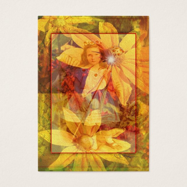 Flower Girl - Artist Trading Cards (Front)
