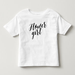 Flower Girl Black Script Shirt