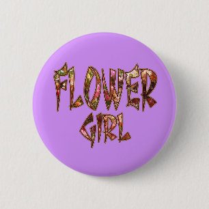 Flower Girl Bougainvillea Button