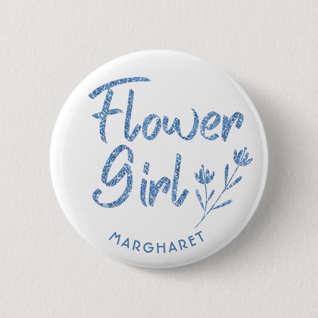 Flower Girl Bridal Shower pin (Front)