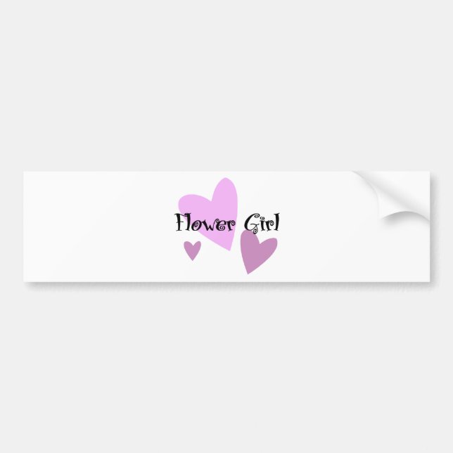 Flower Girl Bumper Sticker (Front)