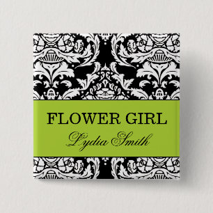 Flower Girl Button