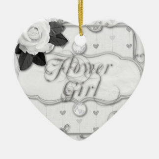 flower girl ceramic ornament