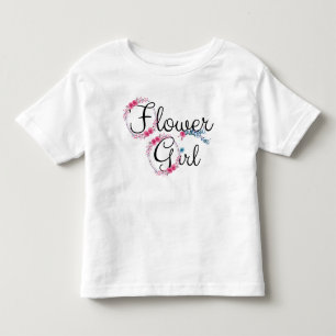 Flower Girl Cute Floral Toddler T-shirt