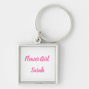 Flower girl Gift Custom Name Gifts Wedding Keychai Keychain