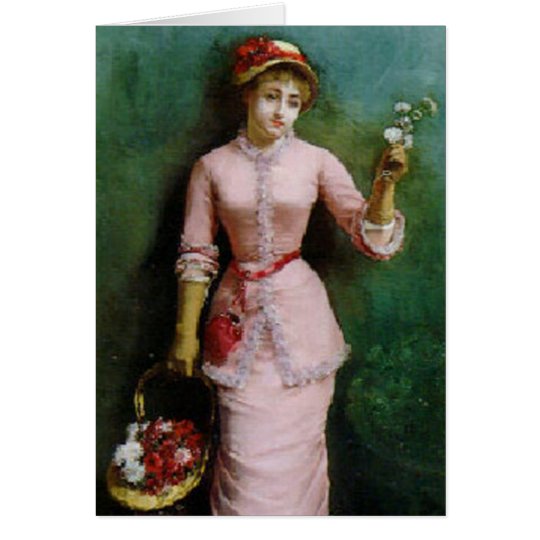 Flower Girl in Pink Card