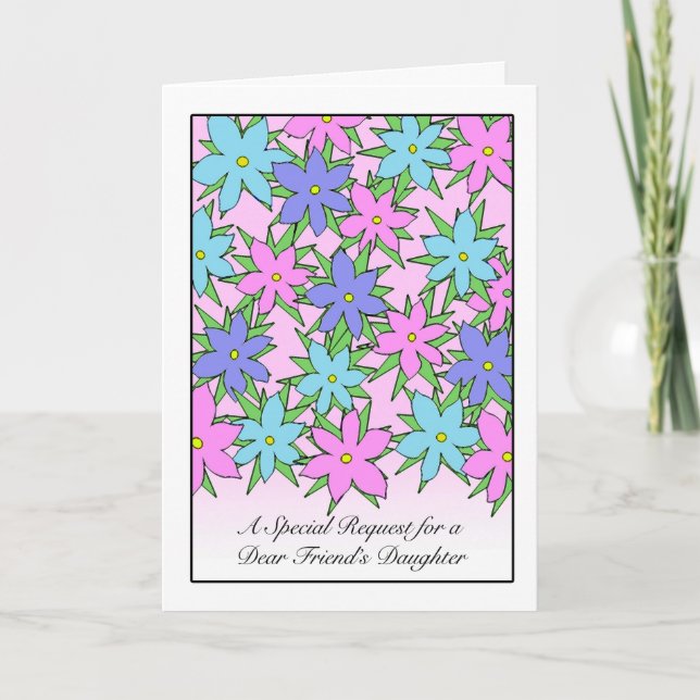 Flower Girl Invitation for Friend's Daughter (Front)