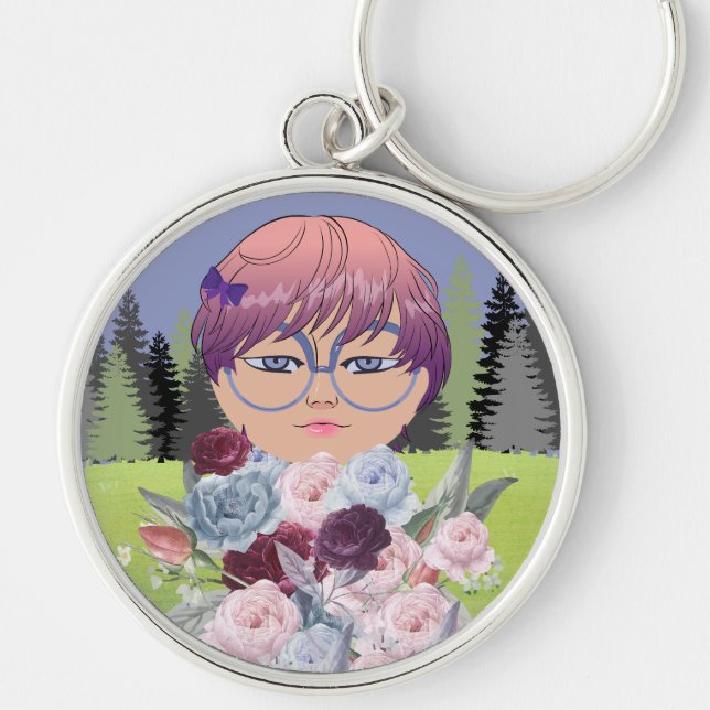 FLOWER GIRL KEYCHAIN (Front)