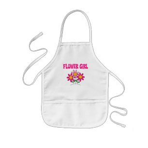 Flower Girl Kids Apron