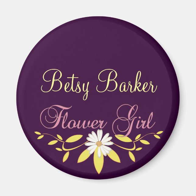 Flower Girl Magnet (Front)