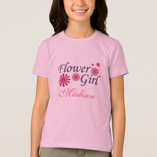 Flower Girl Personalized Kids T-Shirt