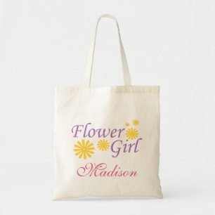 Flower Girl Personalized Tote Bag