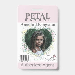 flower Girl Petal Patrol Badge
