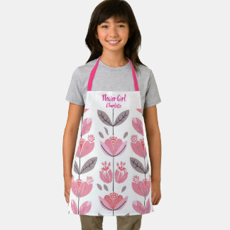 Flower Girl Pretty Scandi Flowers Apron
