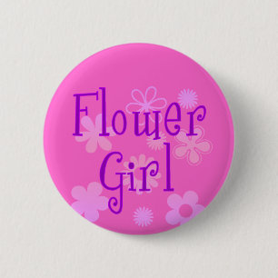 Flower Girl Products 2 Inch Round Button