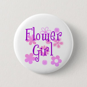 Flower Girl Products 2 Inch Round Button