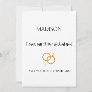 Flower Girl Proposal Card