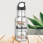 Flower Girl Proposal Gift Custom Boho Cottagecore 532 Ml Water Bottle<br><div class="desc">Are you looking for the perfect gift for your Flower Girl? Look no further than personalized boho cottagecore flower girl stainless steel water bottle! This unique and personalized gift is perfect for any bride-to-be's bridal party. Not only is this water bottle a great way to show your appreciation for your...</div>