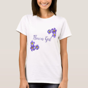 Flower Girl Purple Blossoms  T-Shirt