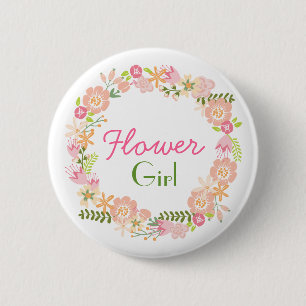 Flower Girl Rehearsal Button