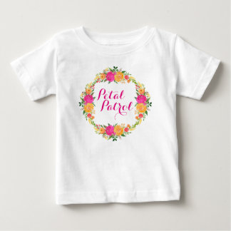 Flower Girl Shirt Petal Patrol shirt Floral Wreath