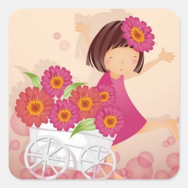 Flower Girl Stickers (Front)