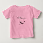 Flower Girl t-shirt<br><div class="desc">Don't forget the flower girl when planning your wedding!  She has an important job!</div>